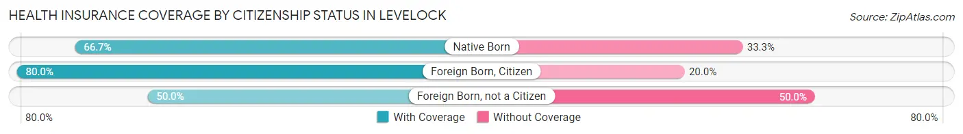 Health Insurance Coverage by Citizenship Status in Levelock