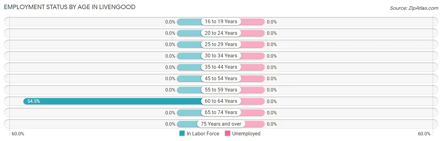 Employment Status by Age in Livengood