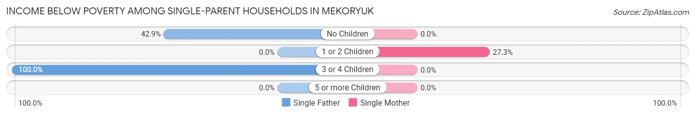 Income Below Poverty Among Single-Parent Households in Mekoryuk