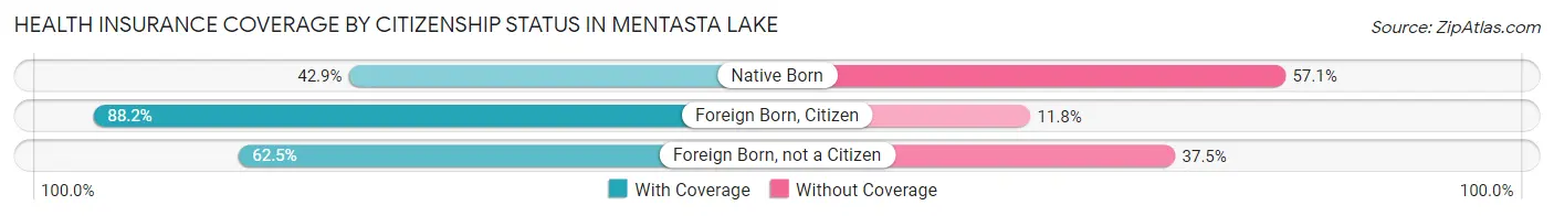 Health Insurance Coverage by Citizenship Status in Mentasta Lake