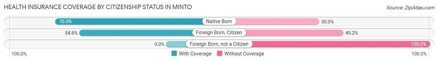 Health Insurance Coverage by Citizenship Status in Minto