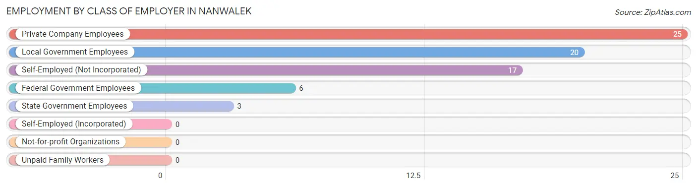 Employment by Class of Employer in Nanwalek