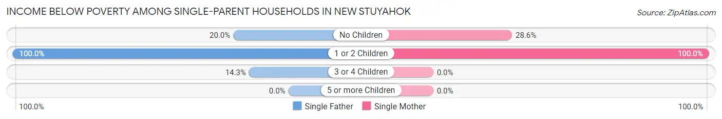 Income Below Poverty Among Single-Parent Households in New Stuyahok