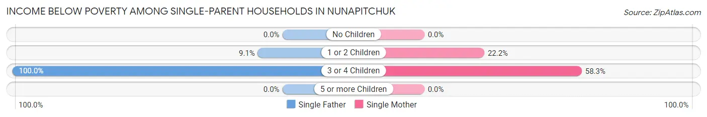 Income Below Poverty Among Single-Parent Households in Nunapitchuk