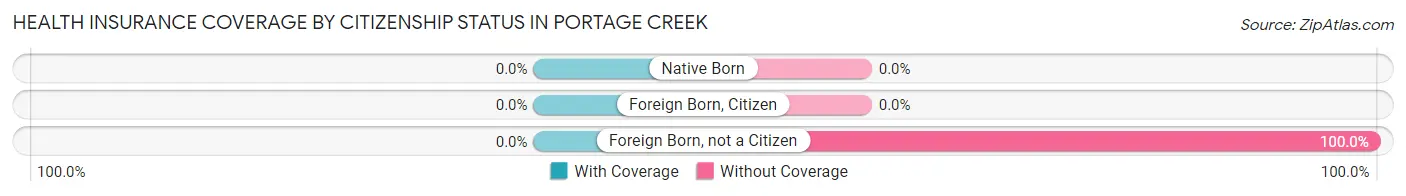 Health Insurance Coverage by Citizenship Status in Portage Creek