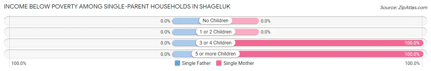 Income Below Poverty Among Single-Parent Households in Shageluk