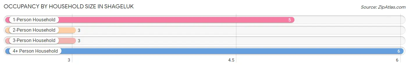 Occupancy by Household Size in Shageluk