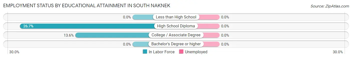 Employment Status by Educational Attainment in South Naknek