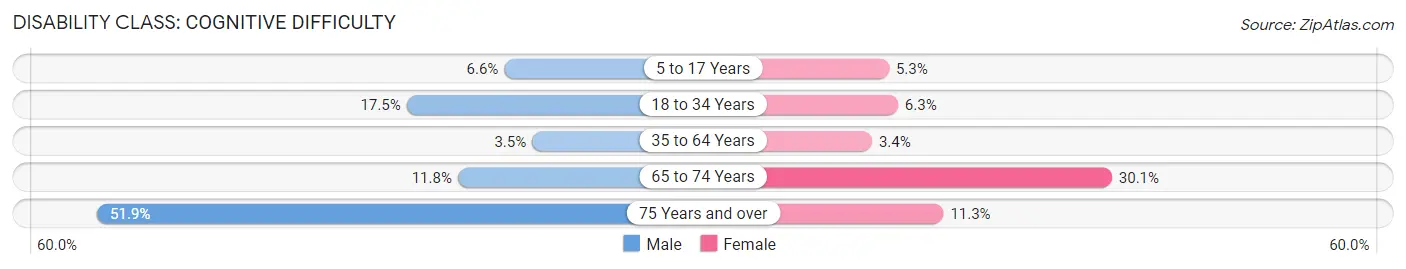 Disability in Valdez: <span>Cognitive Difficulty</span>