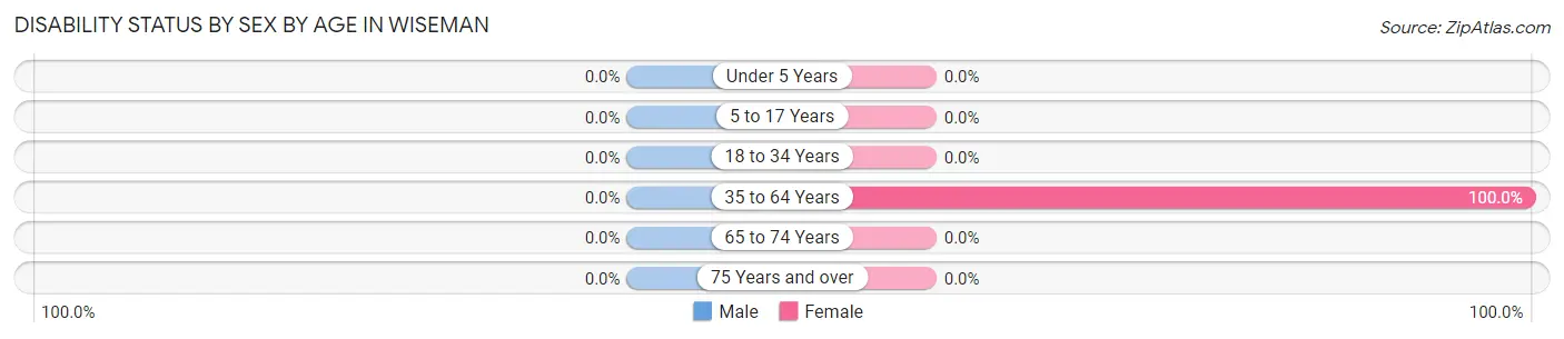Disability Status by Sex by Age in Wiseman