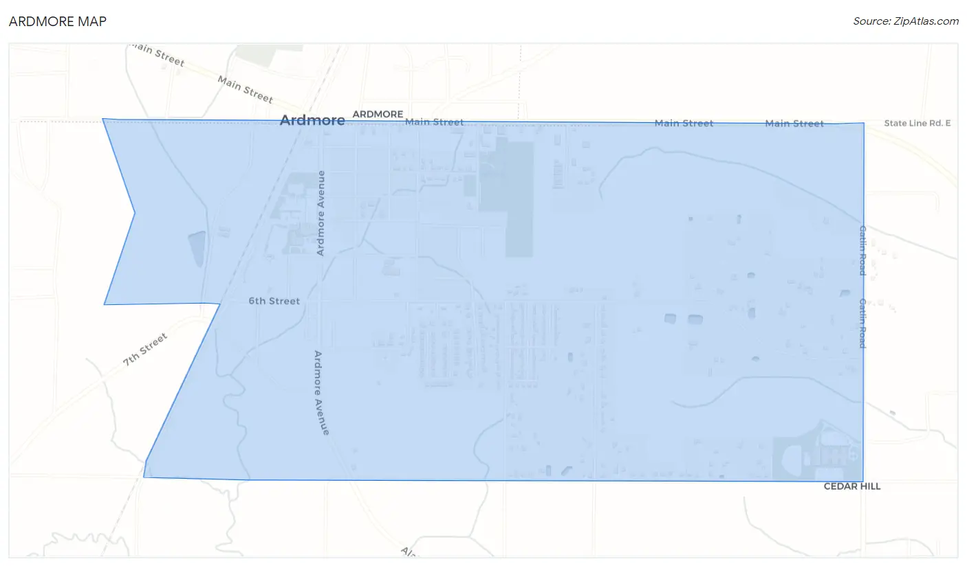 Ardmore Map