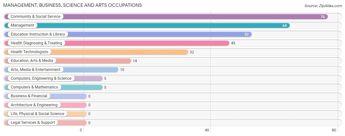 Management, Business, Science and Arts Occupations in Ashville