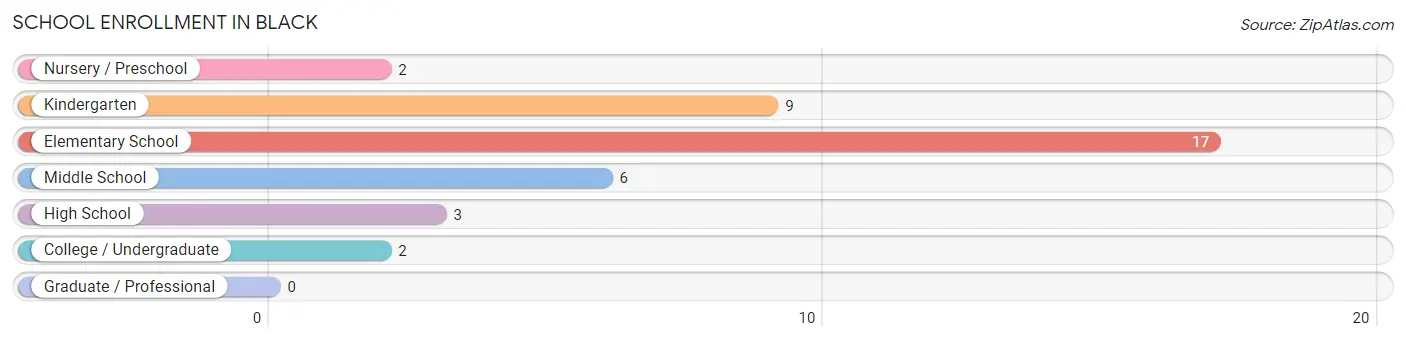 School Enrollment in Black