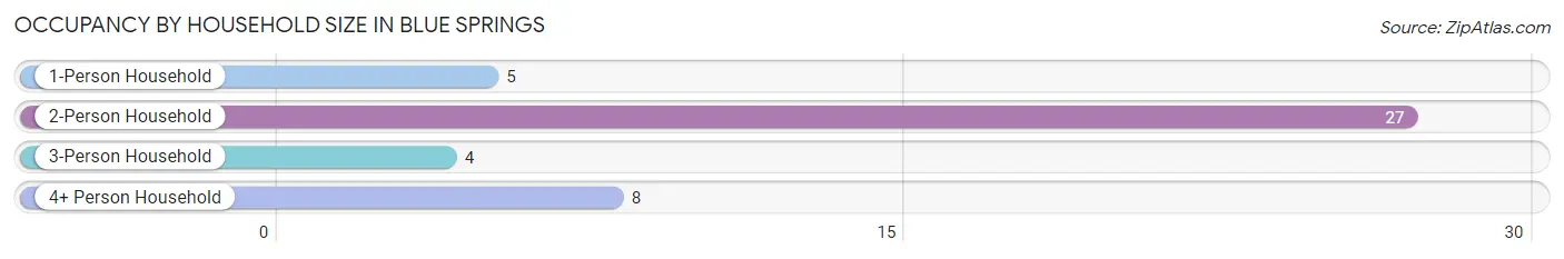 Occupancy by Household Size in Blue Springs