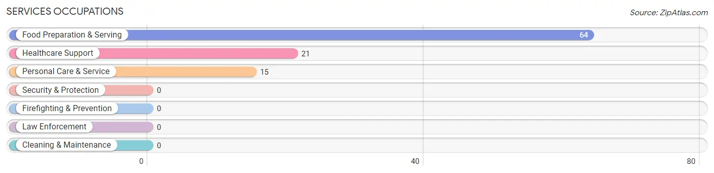 Services Occupations in Bridgeport