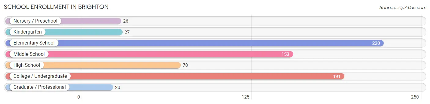 School Enrollment in Brighton