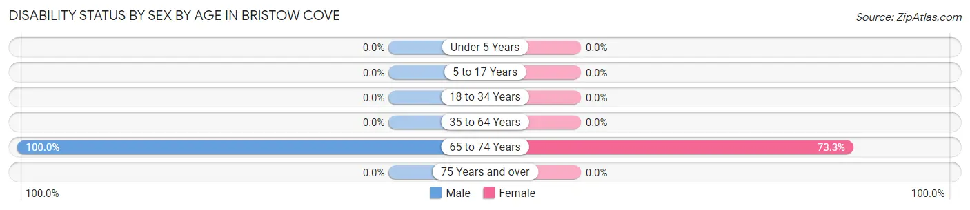 Disability Status by Sex by Age in Bristow Cove