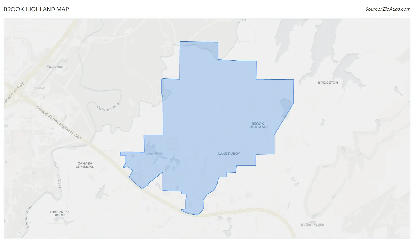 Brook Highland Map