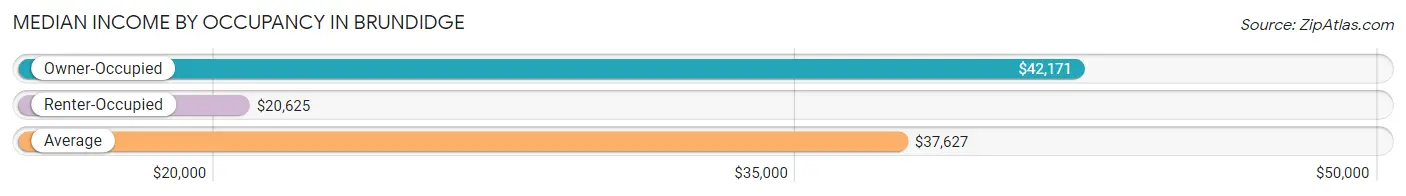 Median Income by Occupancy in Brundidge