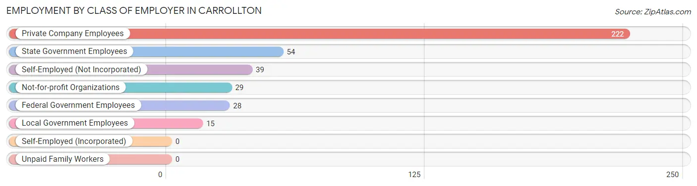 Employment by Class of Employer in Carrollton