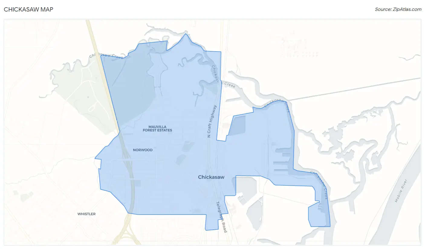 Chickasaw Map