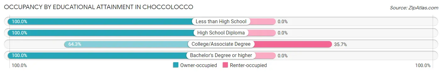 Occupancy by Educational Attainment in Choccolocco