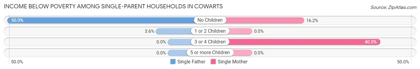 Income Below Poverty Among Single-Parent Households in Cowarts