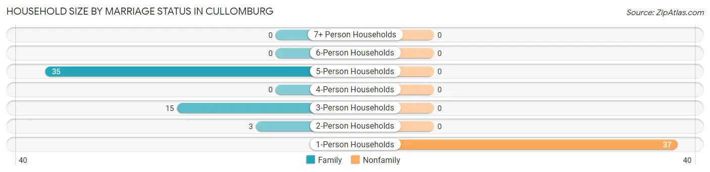 Household Size by Marriage Status in Cullomburg