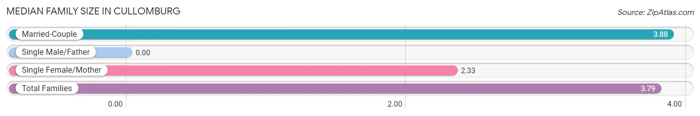 Median Family Size in Cullomburg