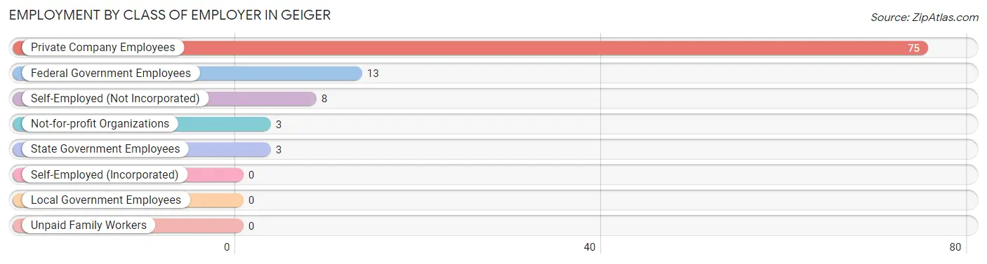 Employment by Class of Employer in Geiger