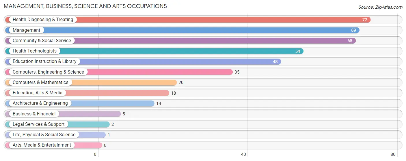 Management, Business, Science and Arts Occupations in Gordo