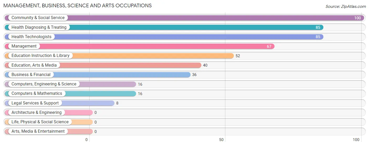 Management, Business, Science and Arts Occupations in Guin