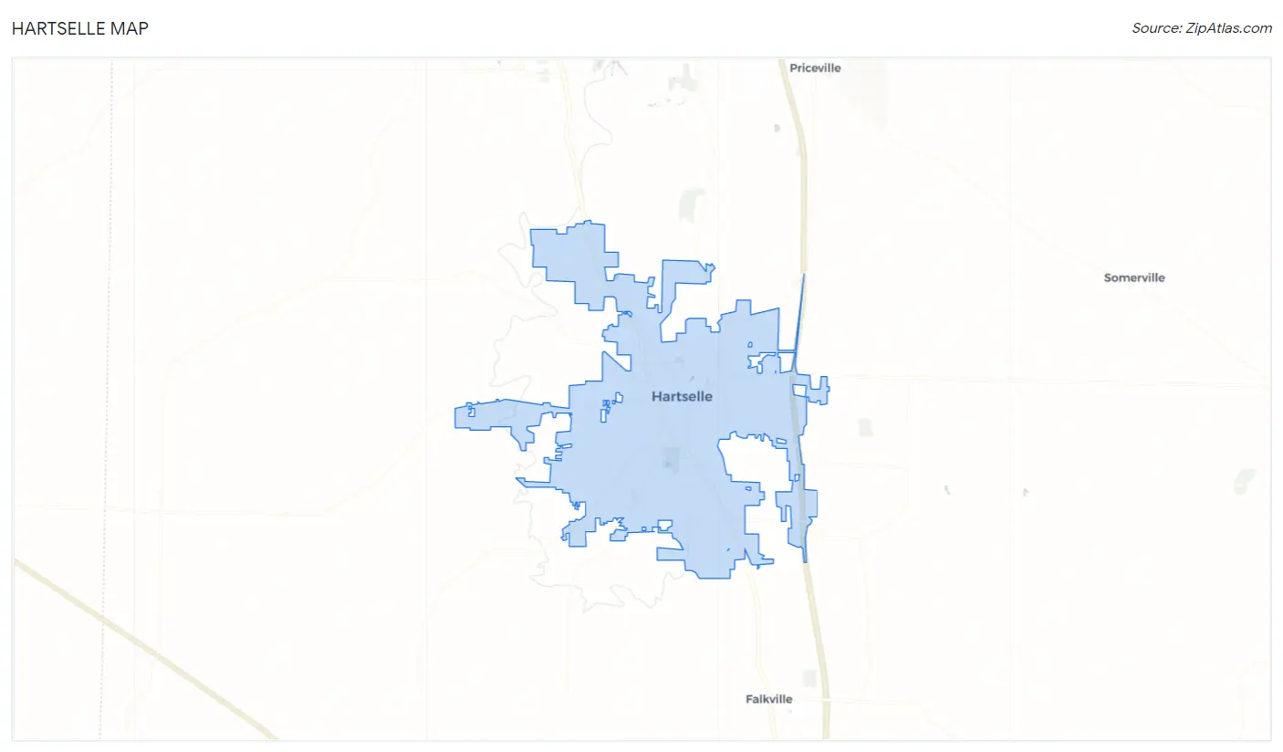 Hartselle Map