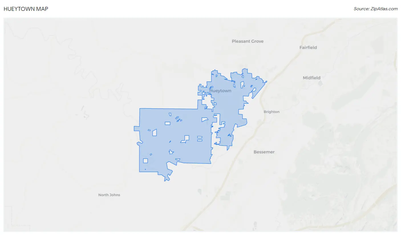 Hueytown Map