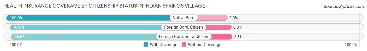 Health Insurance Coverage by Citizenship Status in Indian Springs Village
