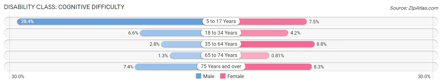 Disability in Irondale: <span>Cognitive Difficulty</span>