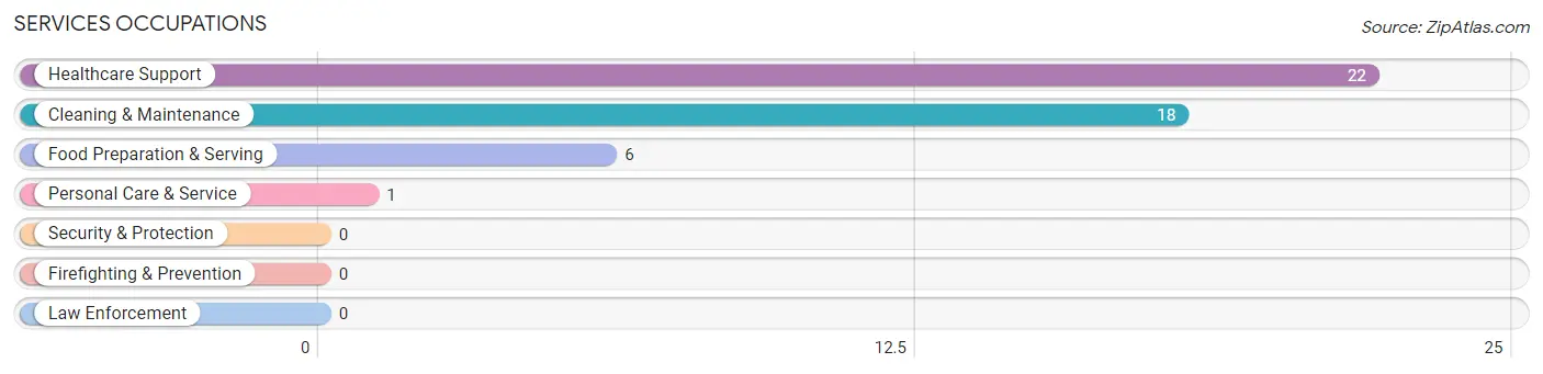 Services Occupations in Jacksons Gap