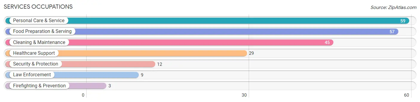 Services Occupations in Kinsey