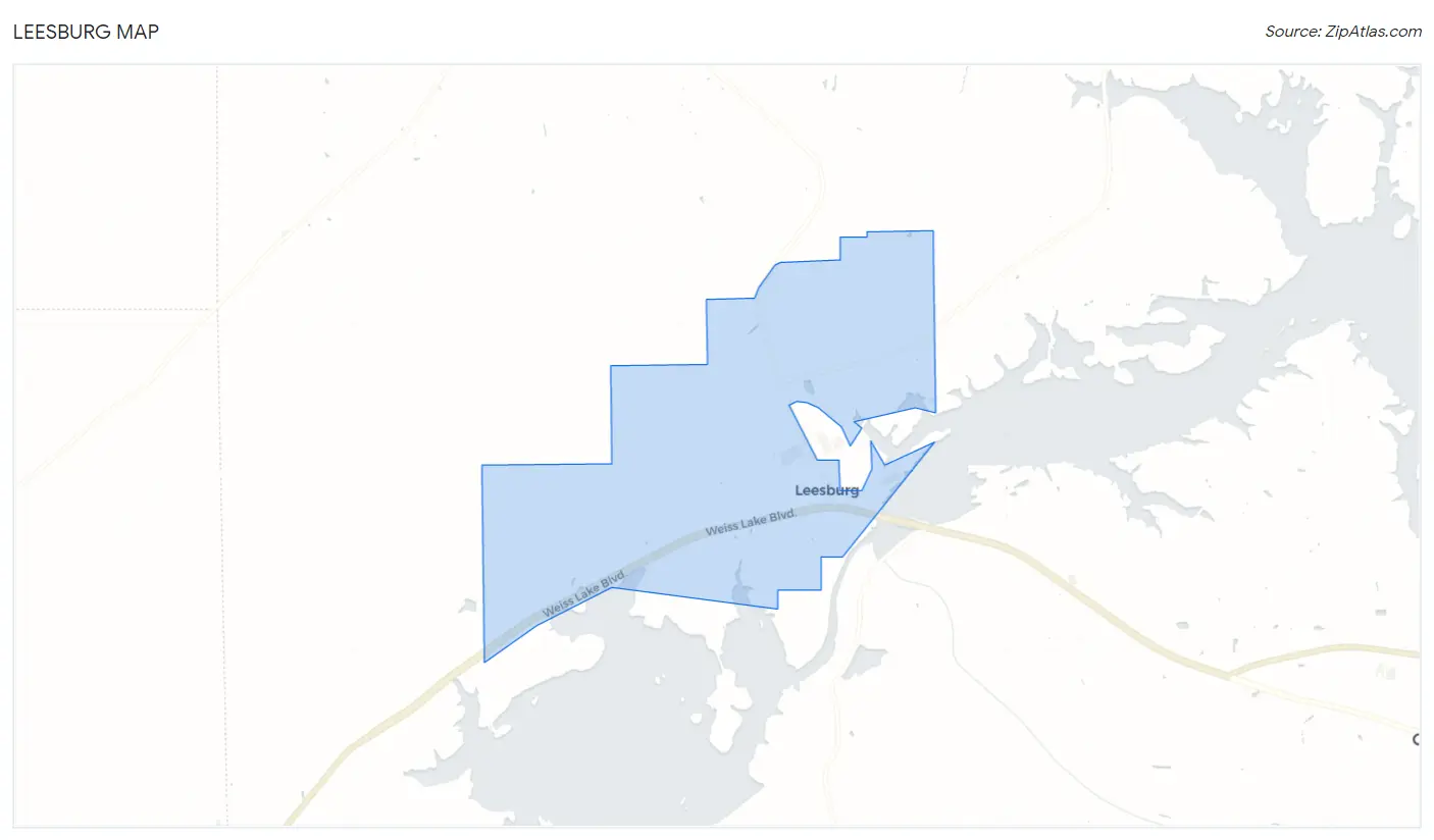 Leesburg Map