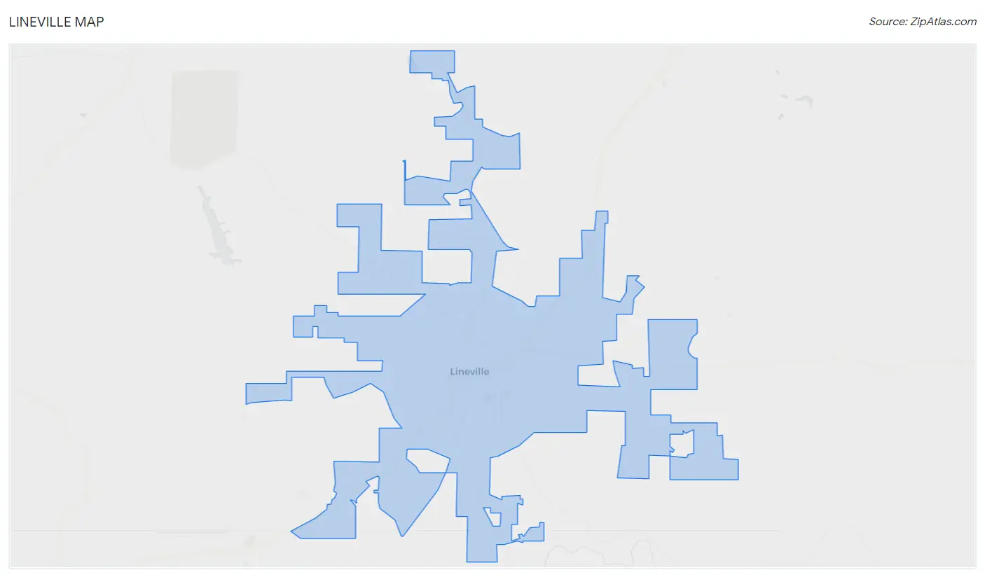 Lineville Map