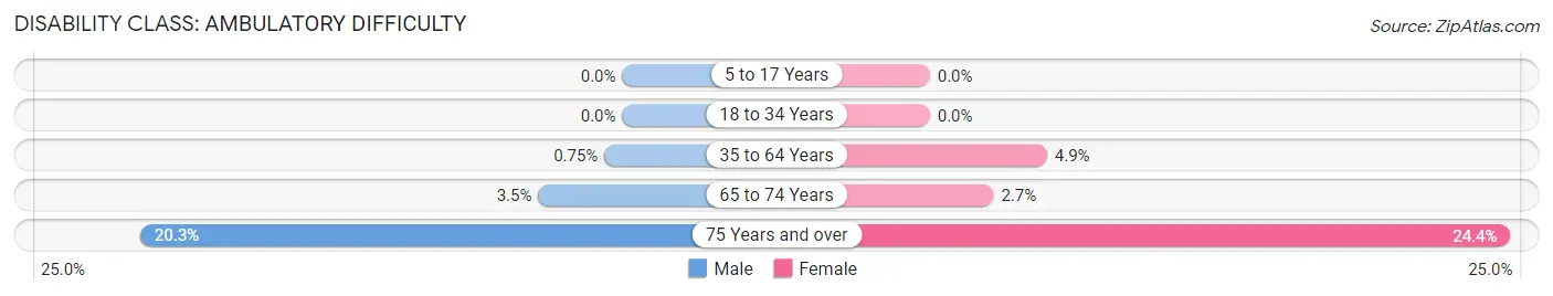 Disability in Magnolia Springs: <span>Ambulatory Difficulty</span>