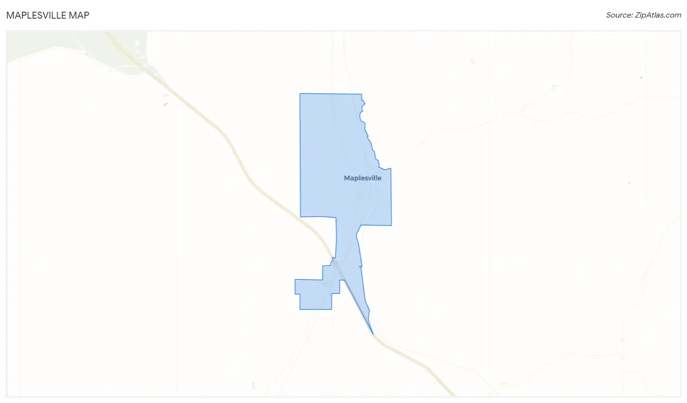 Maplesville Map