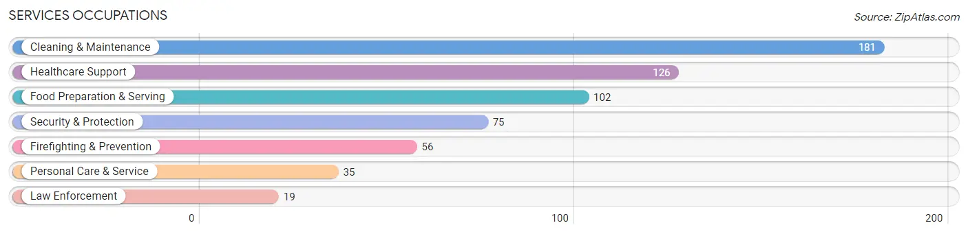 Services Occupations in McCalla