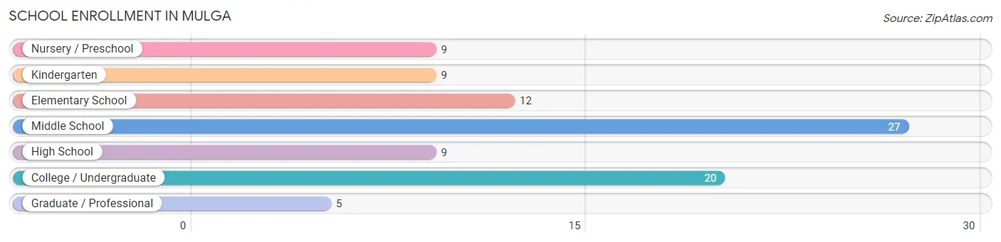 School Enrollment in Mulga