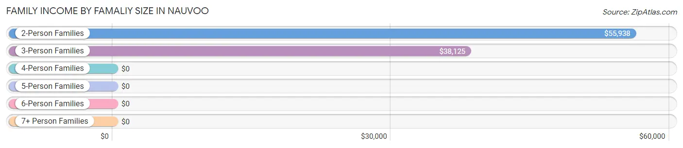 Family Income by Famaliy Size in Nauvoo