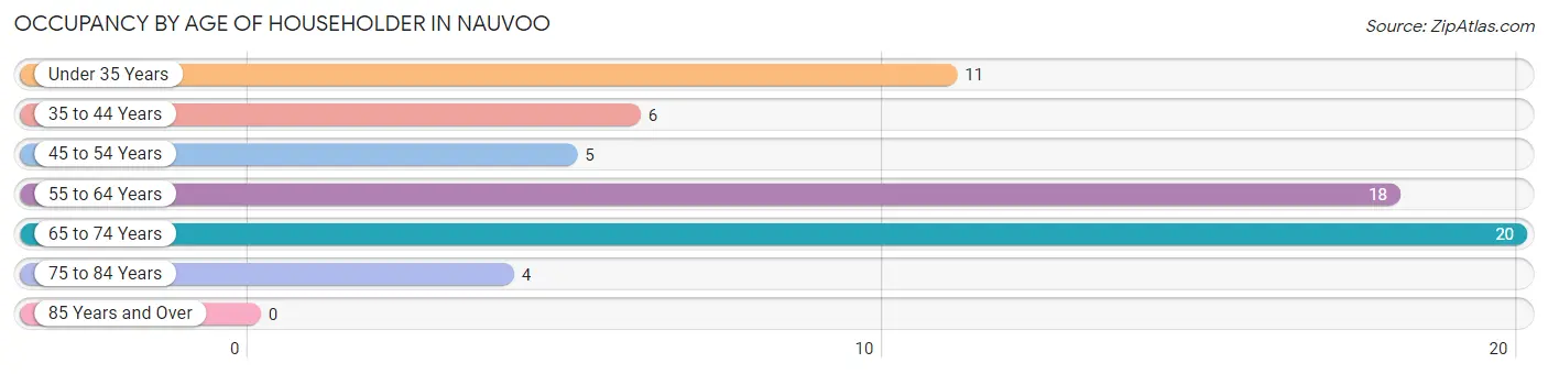 Occupancy by Age of Householder in Nauvoo