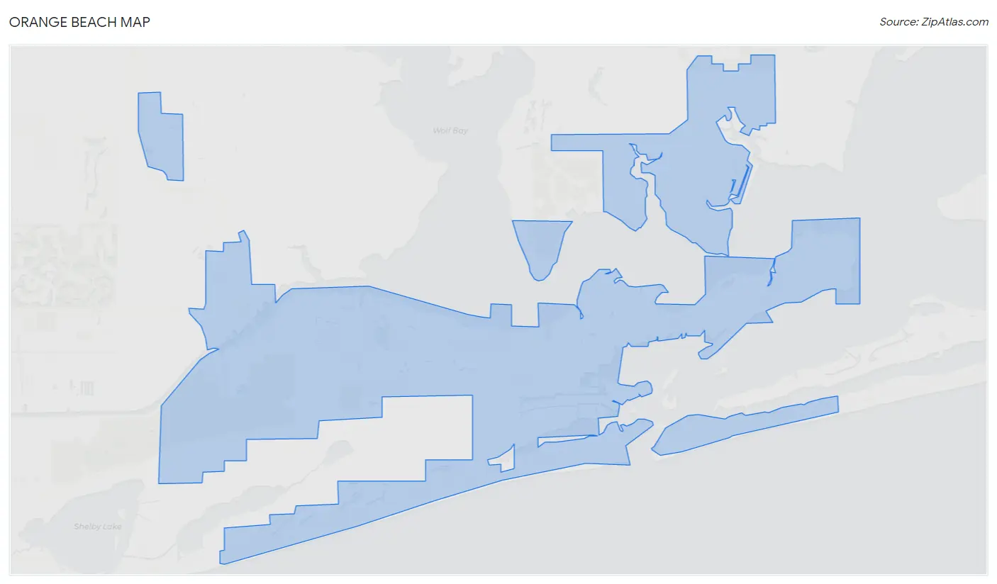 Orange Beach Map