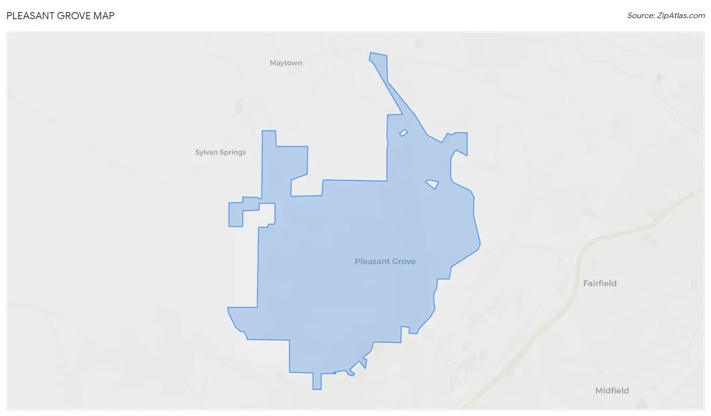 Pleasant Grove Map