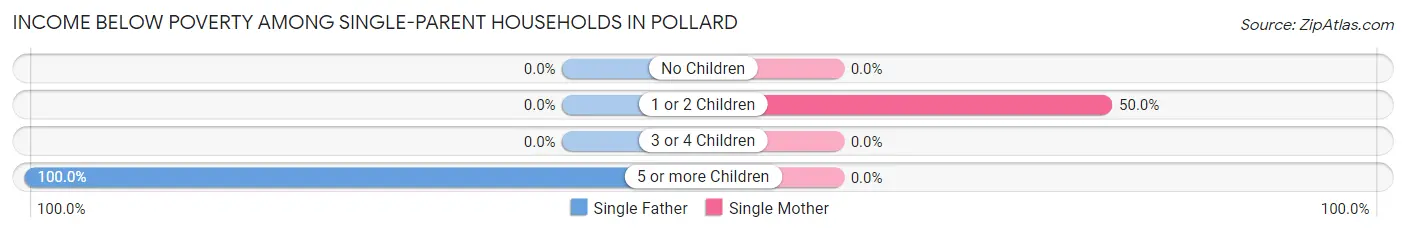 Income Below Poverty Among Single-Parent Households in Pollard
