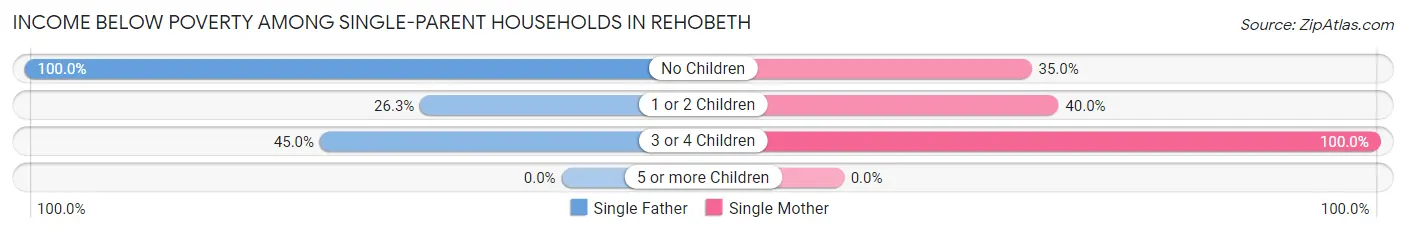 Income Below Poverty Among Single-Parent Households in Rehobeth